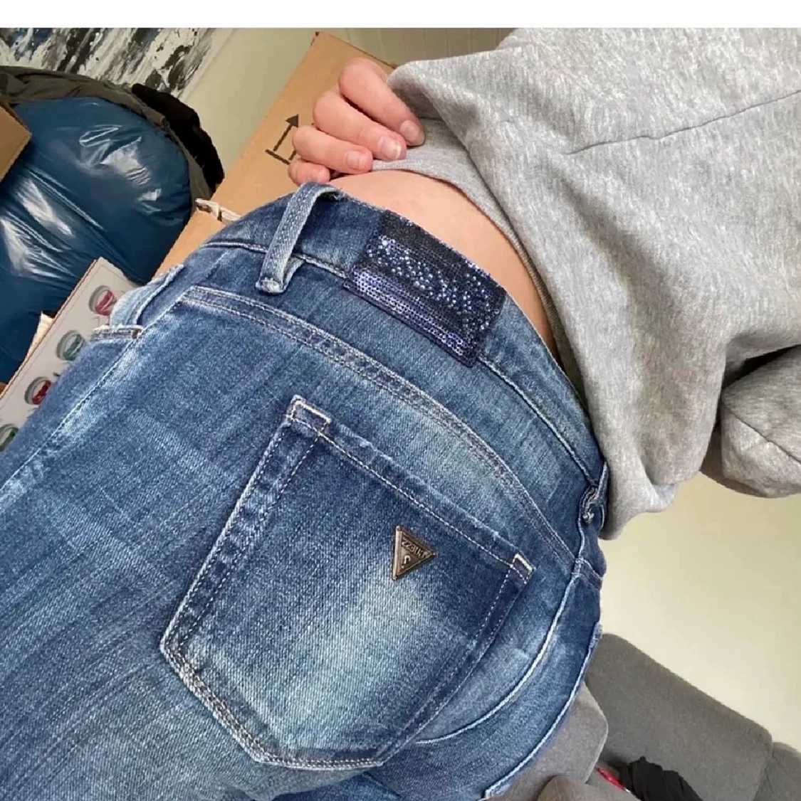 Lågmidjade jeans