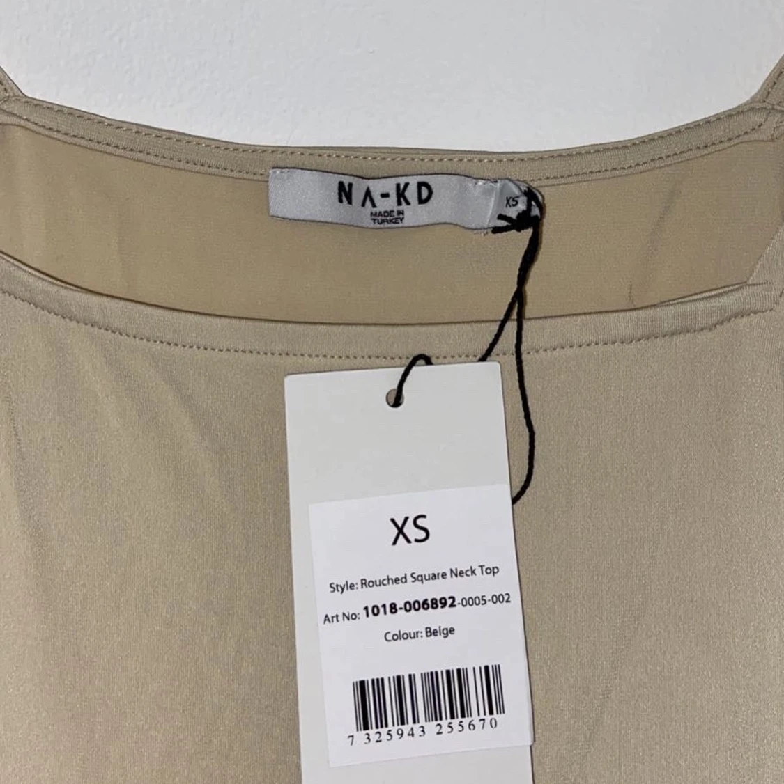 Beige topp/tröja, strl: xs - 91