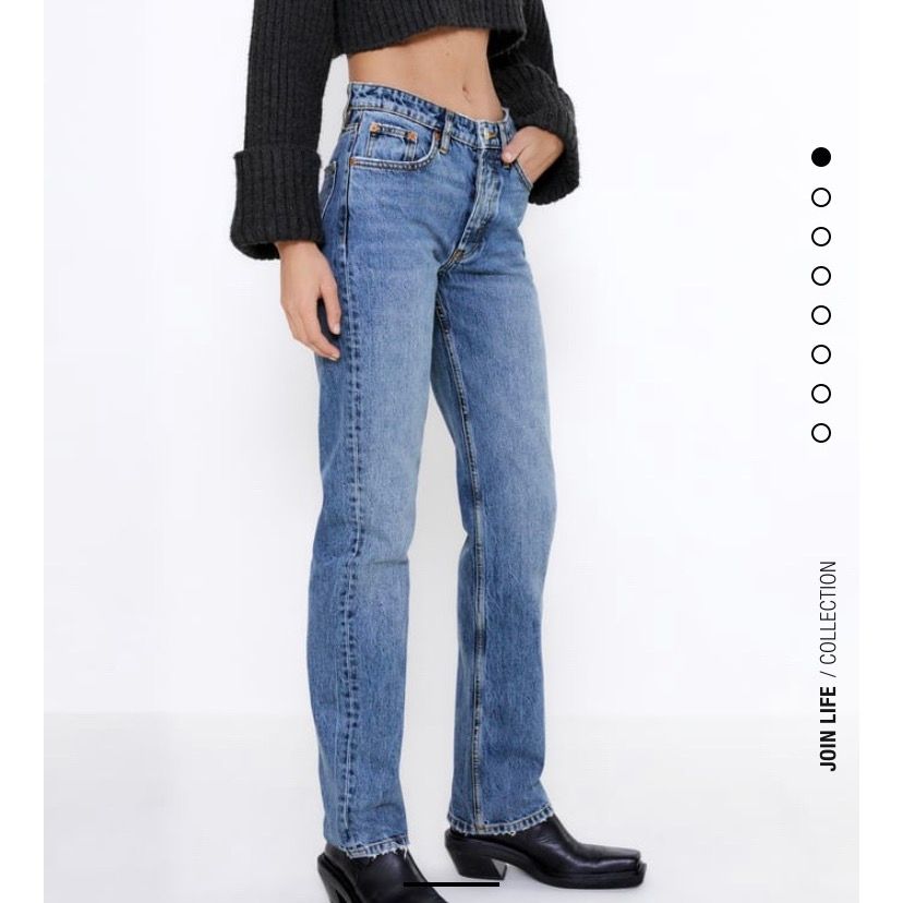 Säljer mina snygga slutsålda jeans från zara💗 Bud 300💕 Kan köpas direkt för 350💕  . Jeans & Byxor.