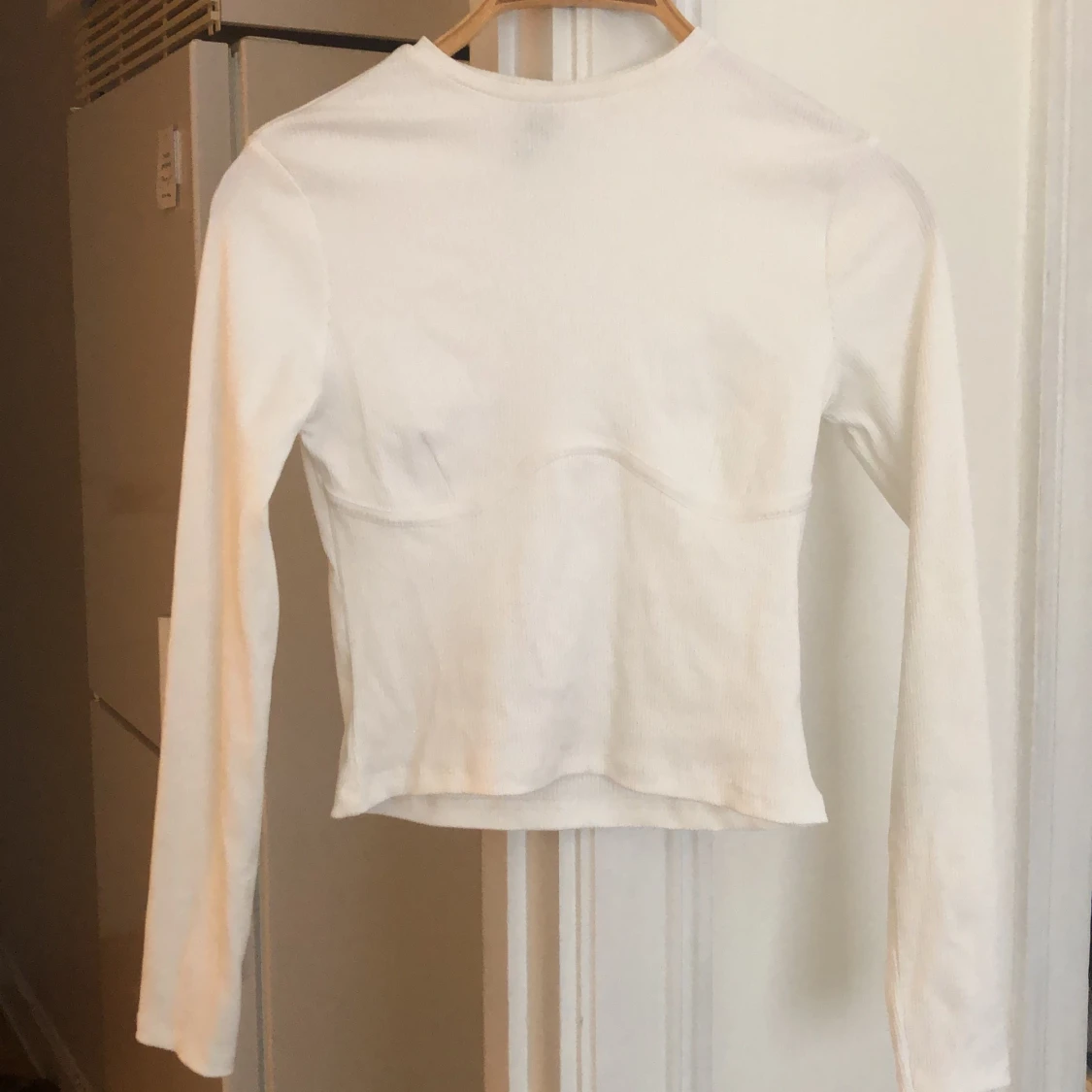 Vit ribbad tröja HM - 91