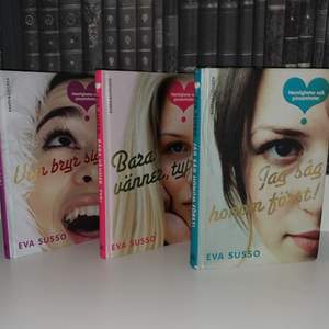 Eva Sussos ungdomsböcker serien om Diana, Maja & Anisa. Haft dom i några år och de ser lite slitna ut. En för 40 men alla för 100!!