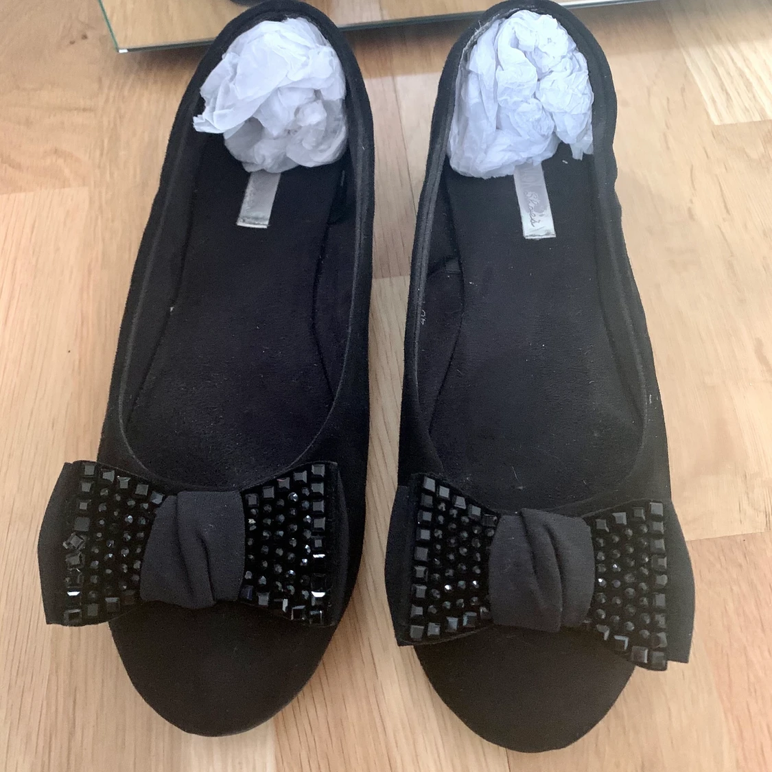 Svarta ballerinaskor/ nyskick/ storlek 40 - 91