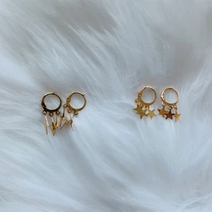 Supersöta örhängen - Supersöta örhängen som finns med blixtar och stjärnor. De är guld/toséfärgade!