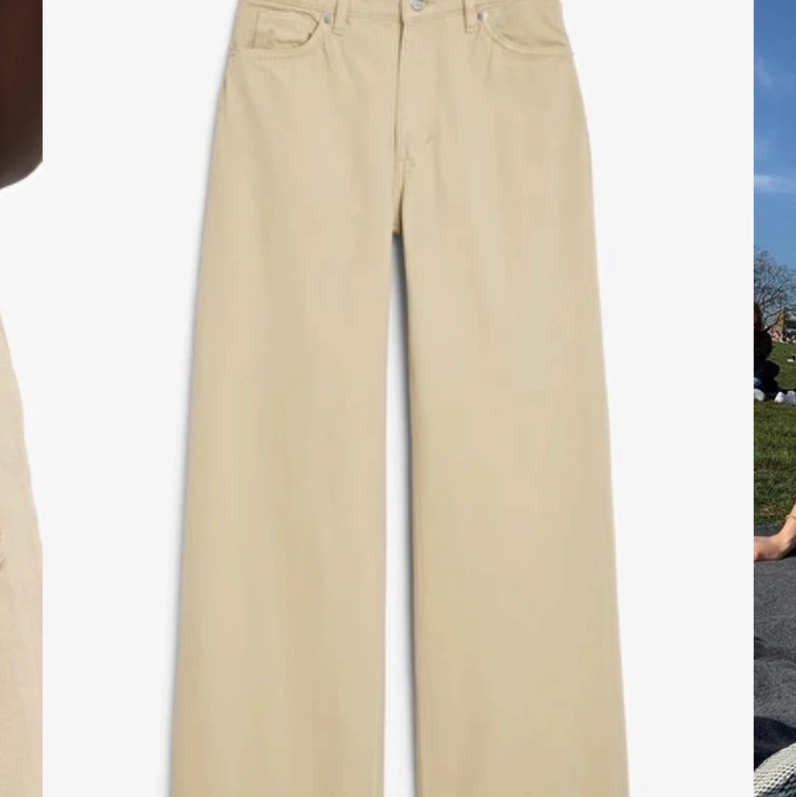 Monki YOKO jeans beige - 90