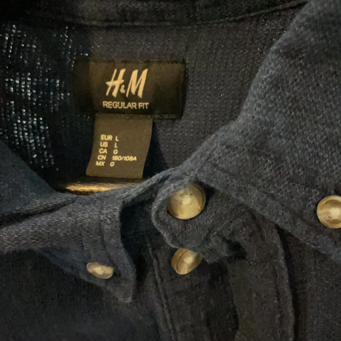 DARK BLUE LONG SLEEVE SHIRT  - 91