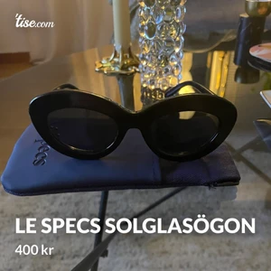 Solglasögon med fodral  - Solglasögon i fint skick från Le Specs, fodral ingår