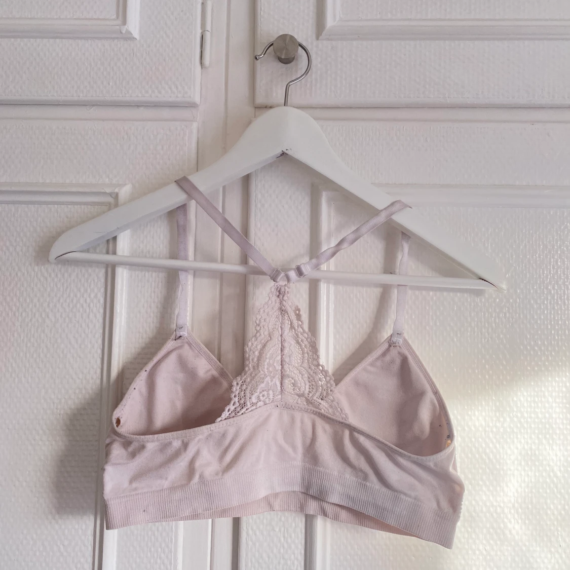 Vit bh med lite spets - 91