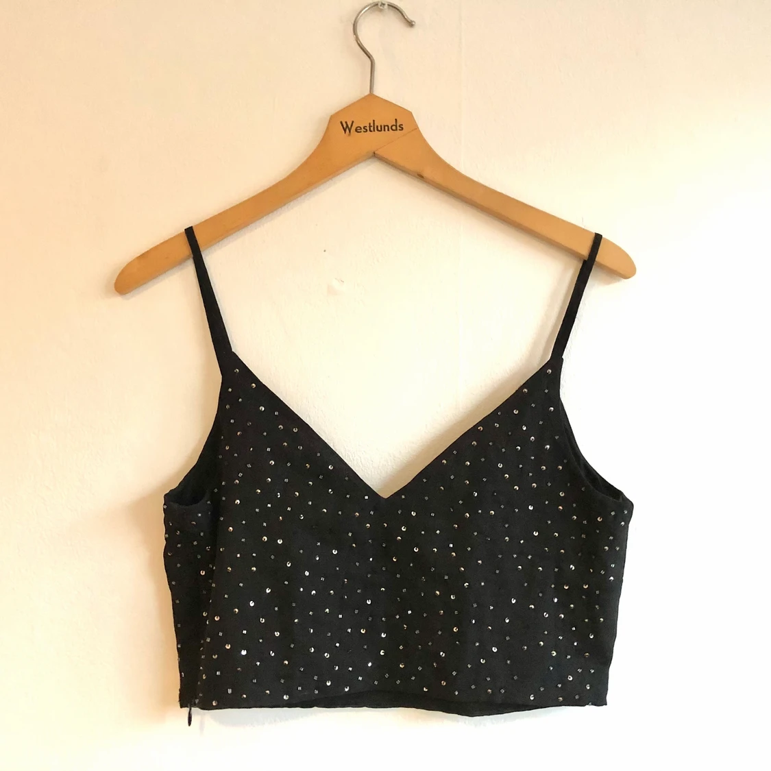 Crop top från Zara. Med paljetter.