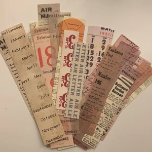 Långa klistermärken  - 30 st ”långa” klistermärken/ark. Fåtal använda. Finns dubbletter av många. Kan användas som pyssel eller kanske bokmärke🌸🌼 