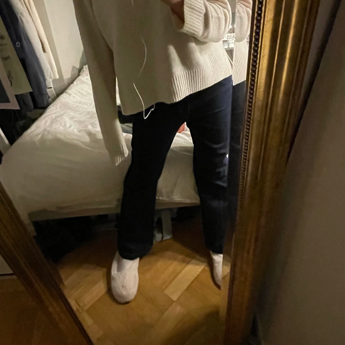 Mörkblå bootcut