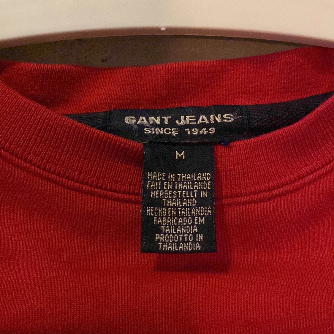 Gant crewneck strlk M röd - 91