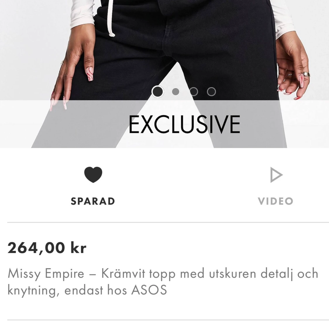 Snygg vit/rosa festtopp  - 90