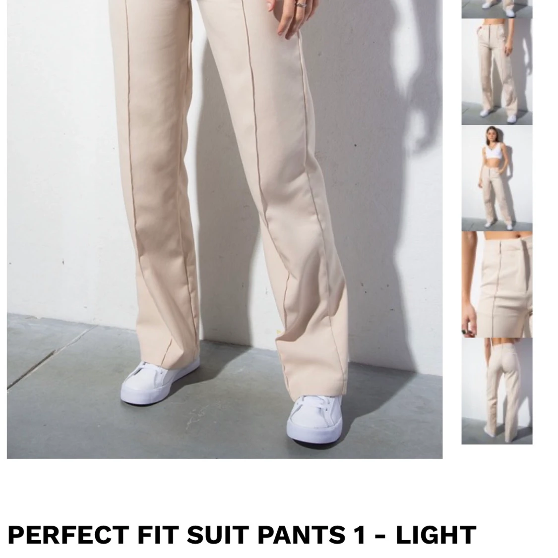 Beigea kostymbyxor från Madlady 