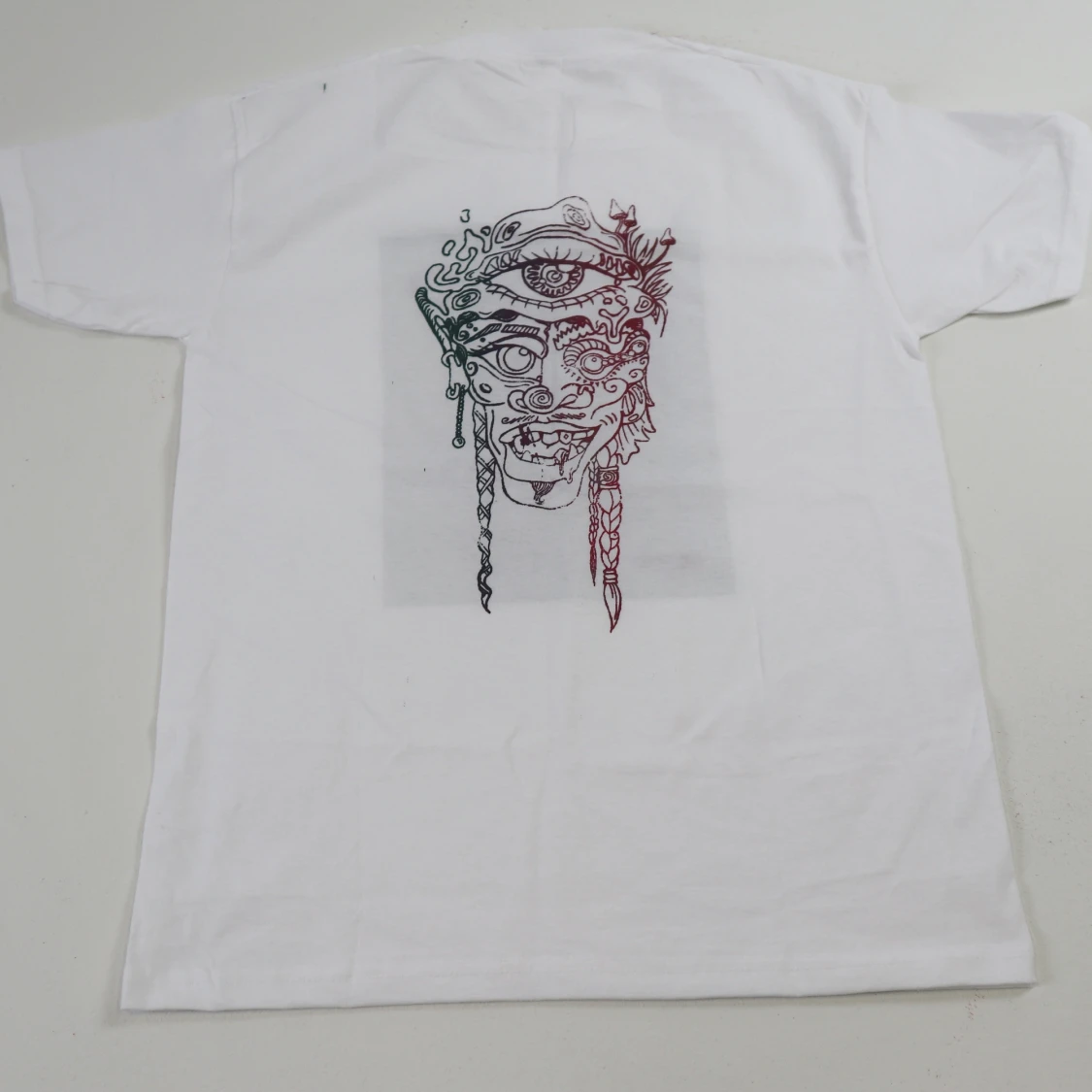 Lila & grön screentryck  - 90