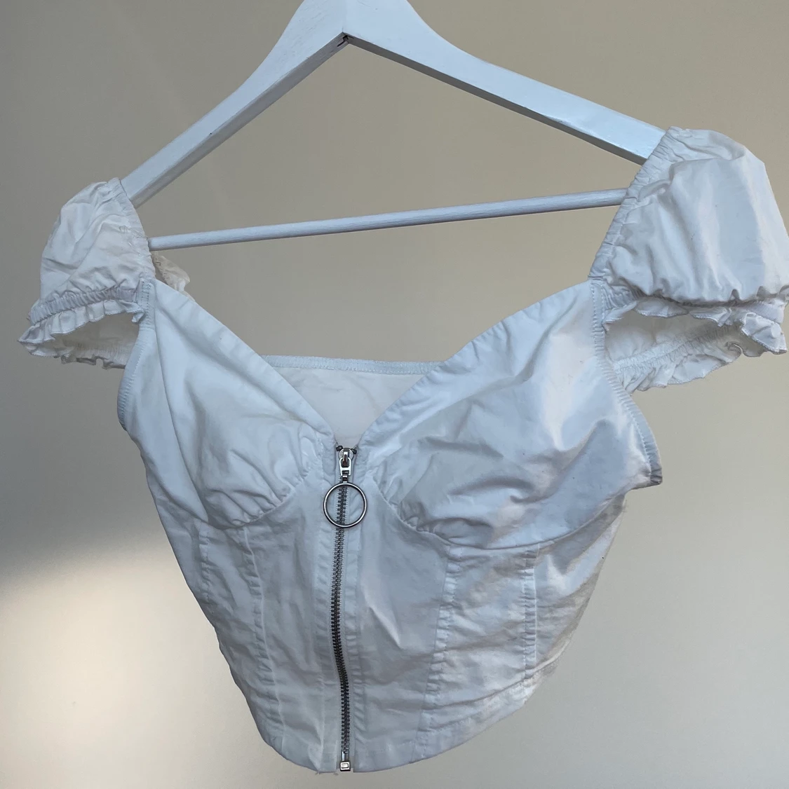 Vit korsett topp - 90