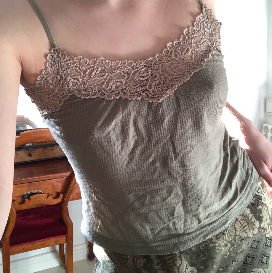 Ljusgrönt linne - 90