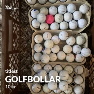 GOLFBOLLAR  - Fina titleist bollar för 10kr/st, köp alla för 350kr! alla olika sorters titleist bollar