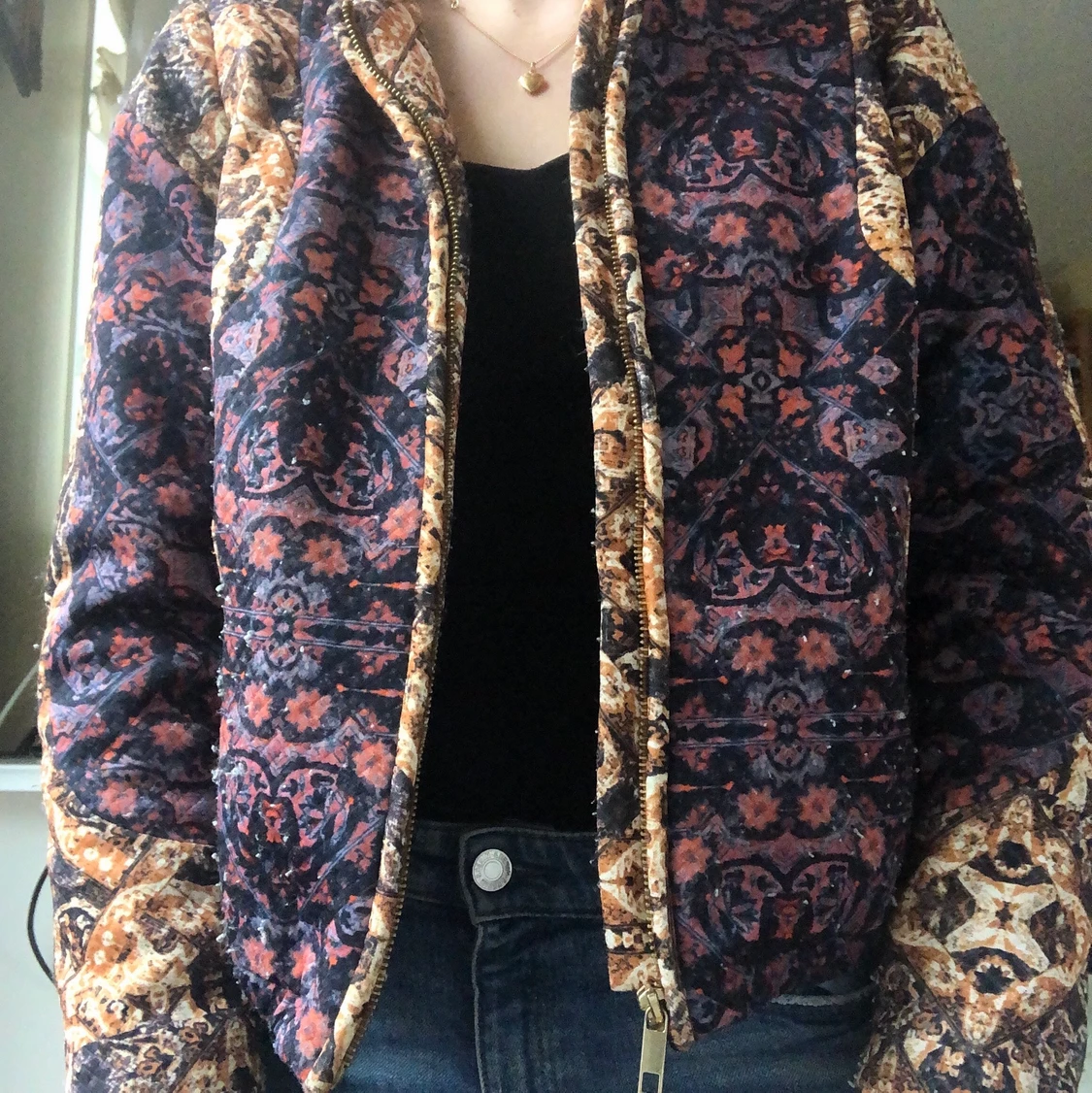 Mönstrad vårjacka - 91