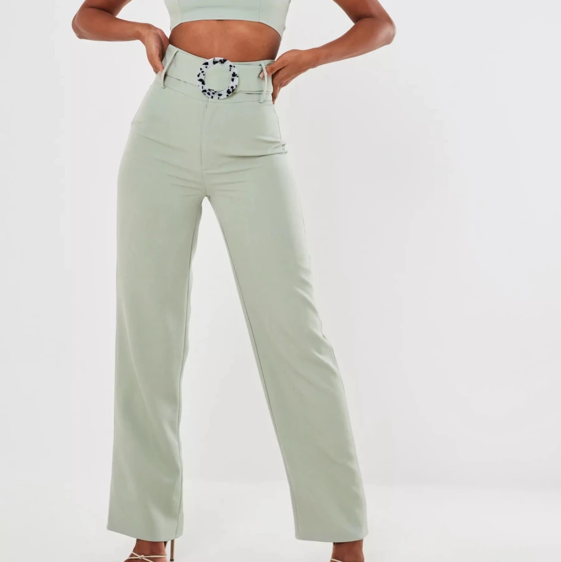 Mintgröna kostymbyxor 