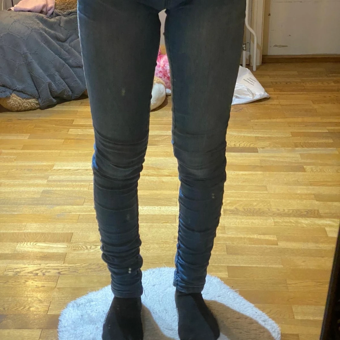 Blå jeans strl 36/38 - 90