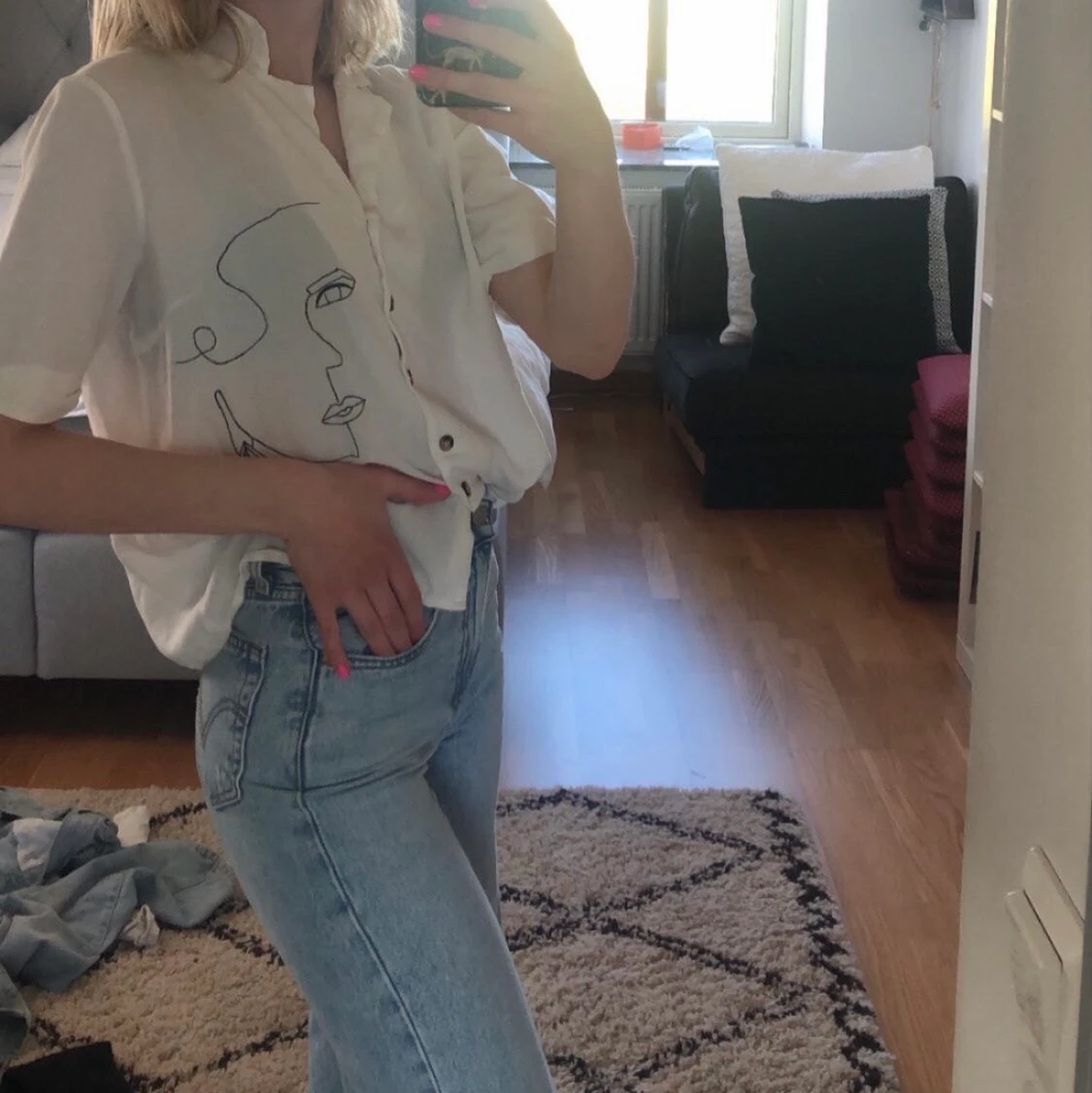 Annurlund skjorta  - 90