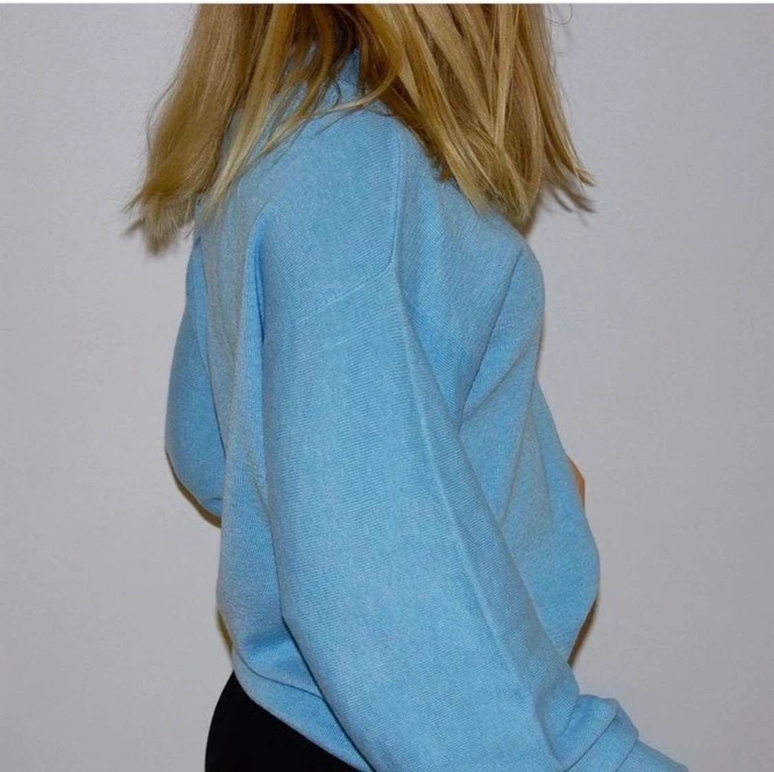 Blå långärmad tröja - 90