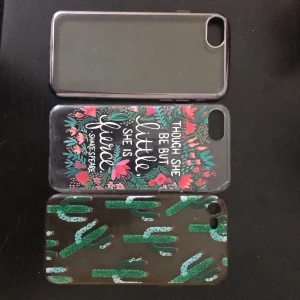 Mobilskal till iPhone 7 - Säljer 3 mobilskal till iPhone 7, två silikon och ett i hårdplats. Alla tre för 60kr + eventuell frakt