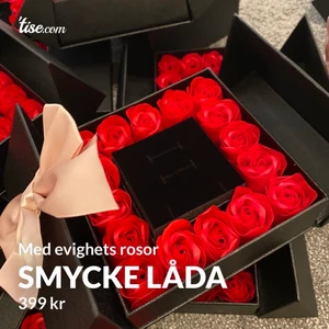 Smycke låda med evighetsrosor  - Smycke låda med evighetsrosor 