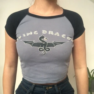 Dragon Babytee  - Unik babytee i gott second hand skick. Uppskattas till storlek xs. Köpare står för frakt. Skriv privat vid intresse! Fler babytees finns att köpa på min plick 