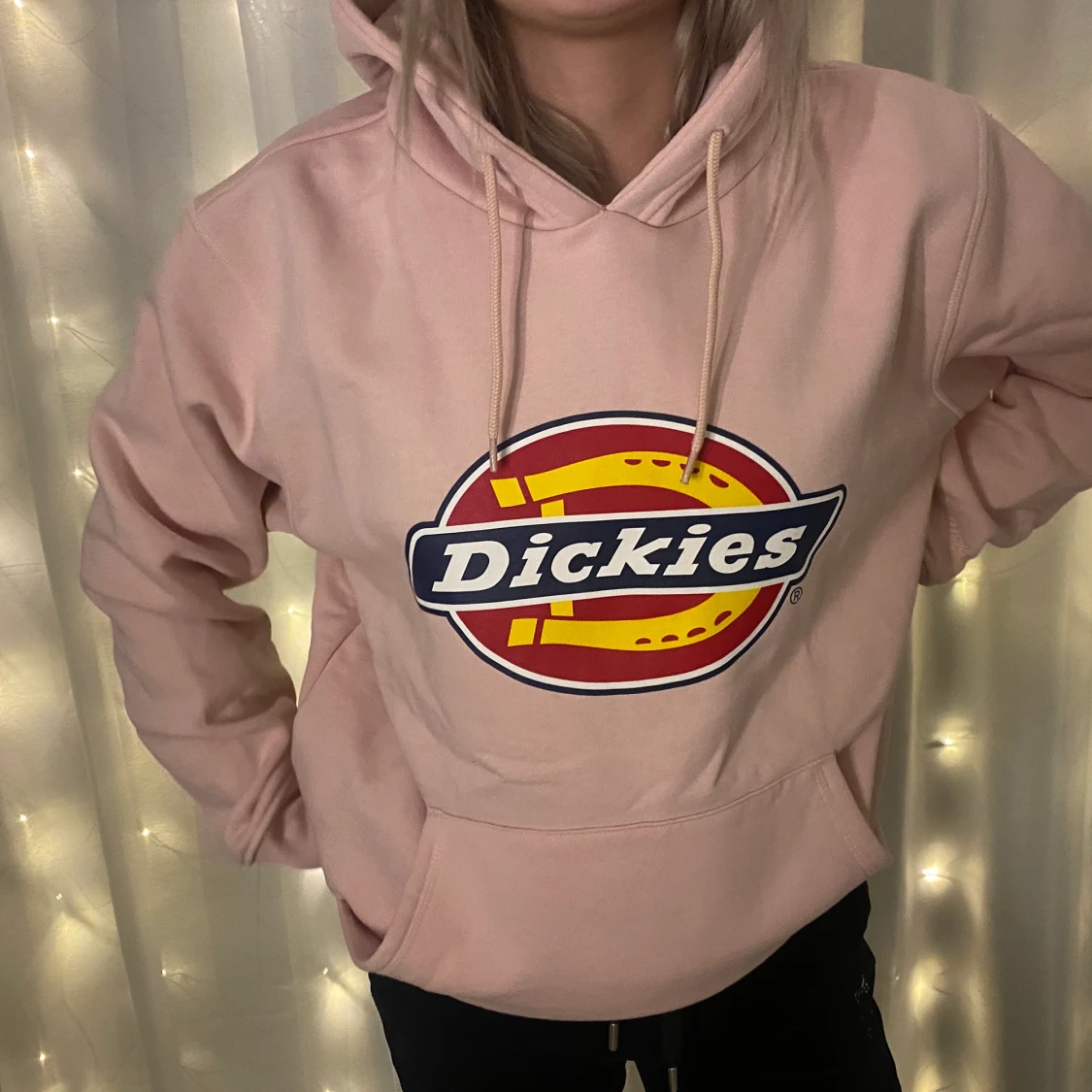 rosa Dickies hoodie strl s