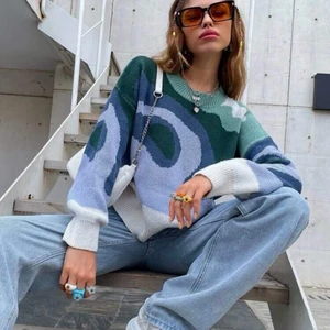 Pastelfarvet strik retro look ubrugt s - Fed ubrugt strik 