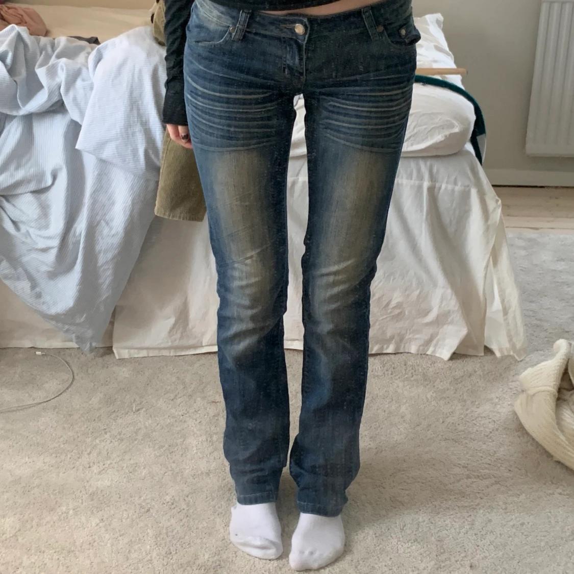 Lågmidjade jeans