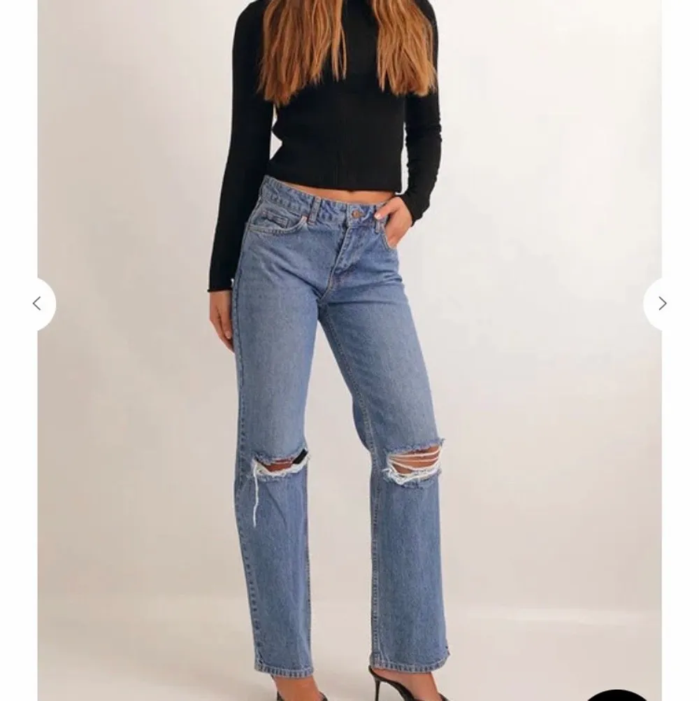 Jeans från chiquelle, storlek 34, 150kr aldrig använda . Jeans & Byxor.