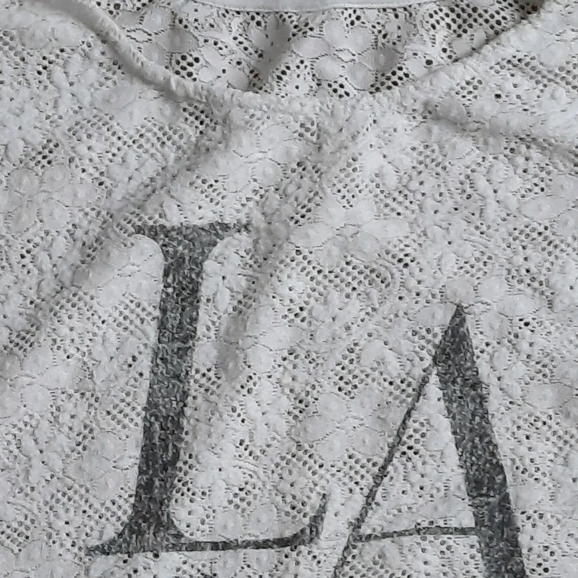 White long sleeve see through cropped top - 91