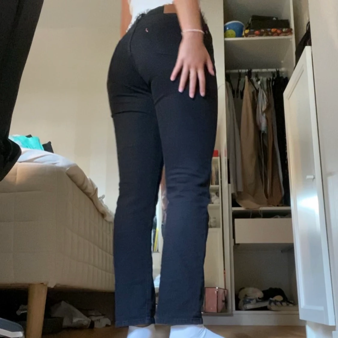 Levis 501 jeans svarta strl M - 90