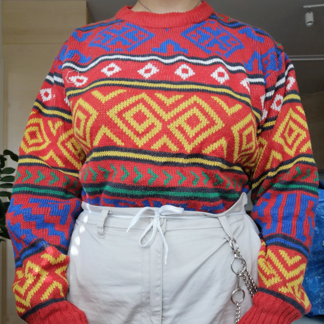 Stickad tröja