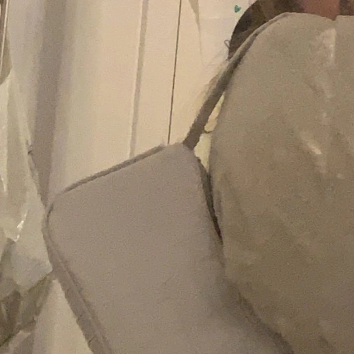 Vit axelväska med ormmönster - 90