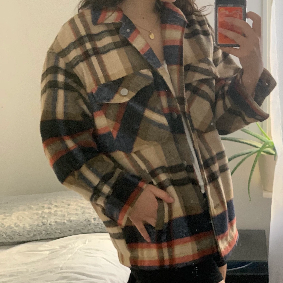 Zara rutig jacka - 90