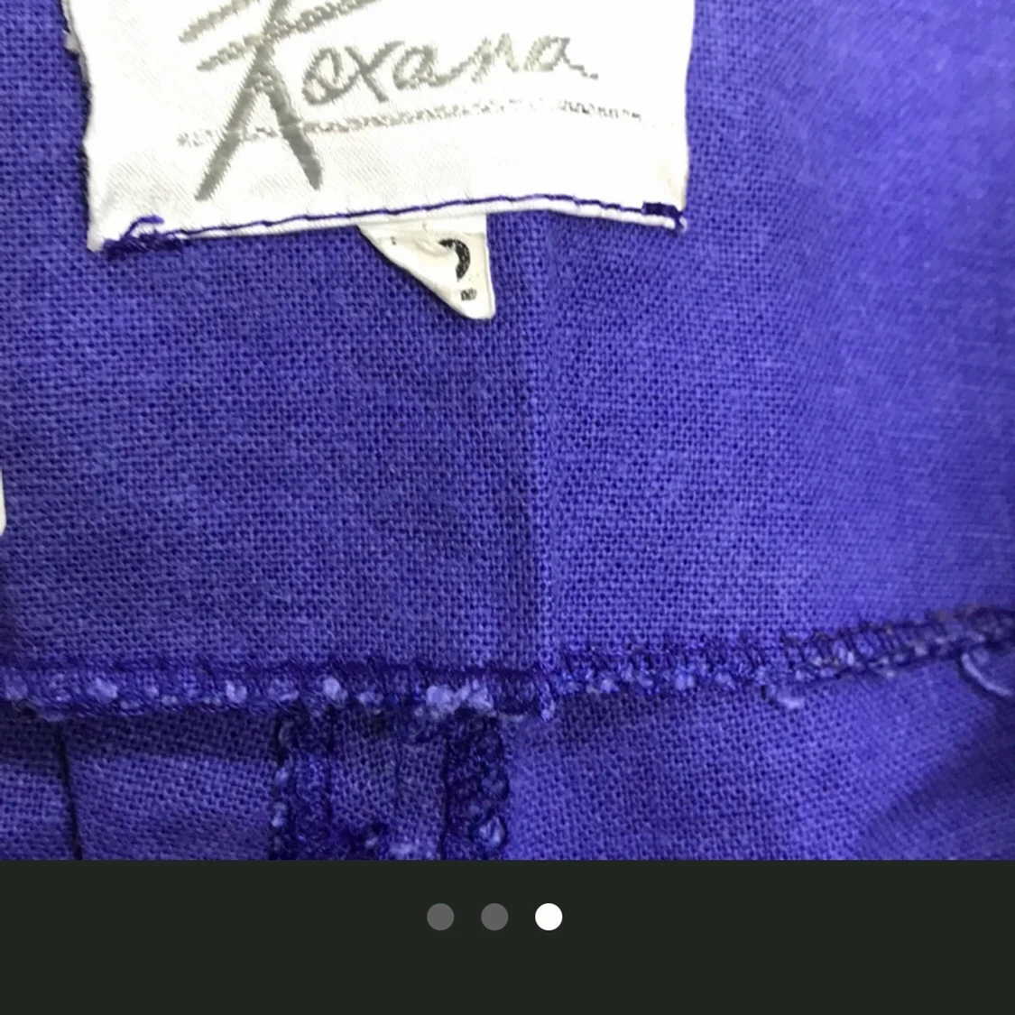 Blåa linnebyxor - 91