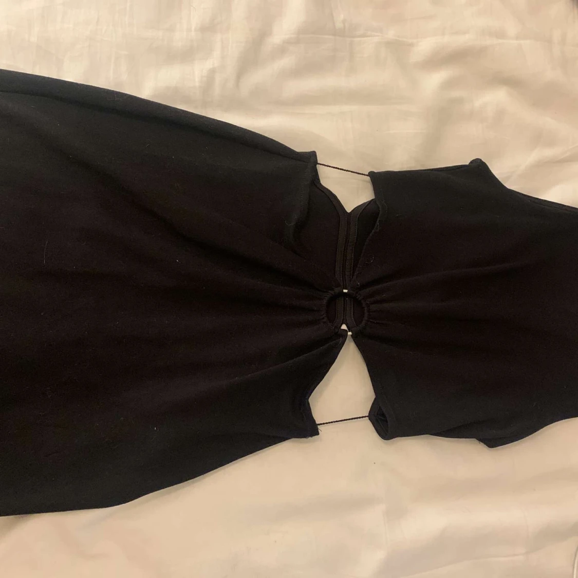 Svart klänning med drajkedja i ryggen - 91