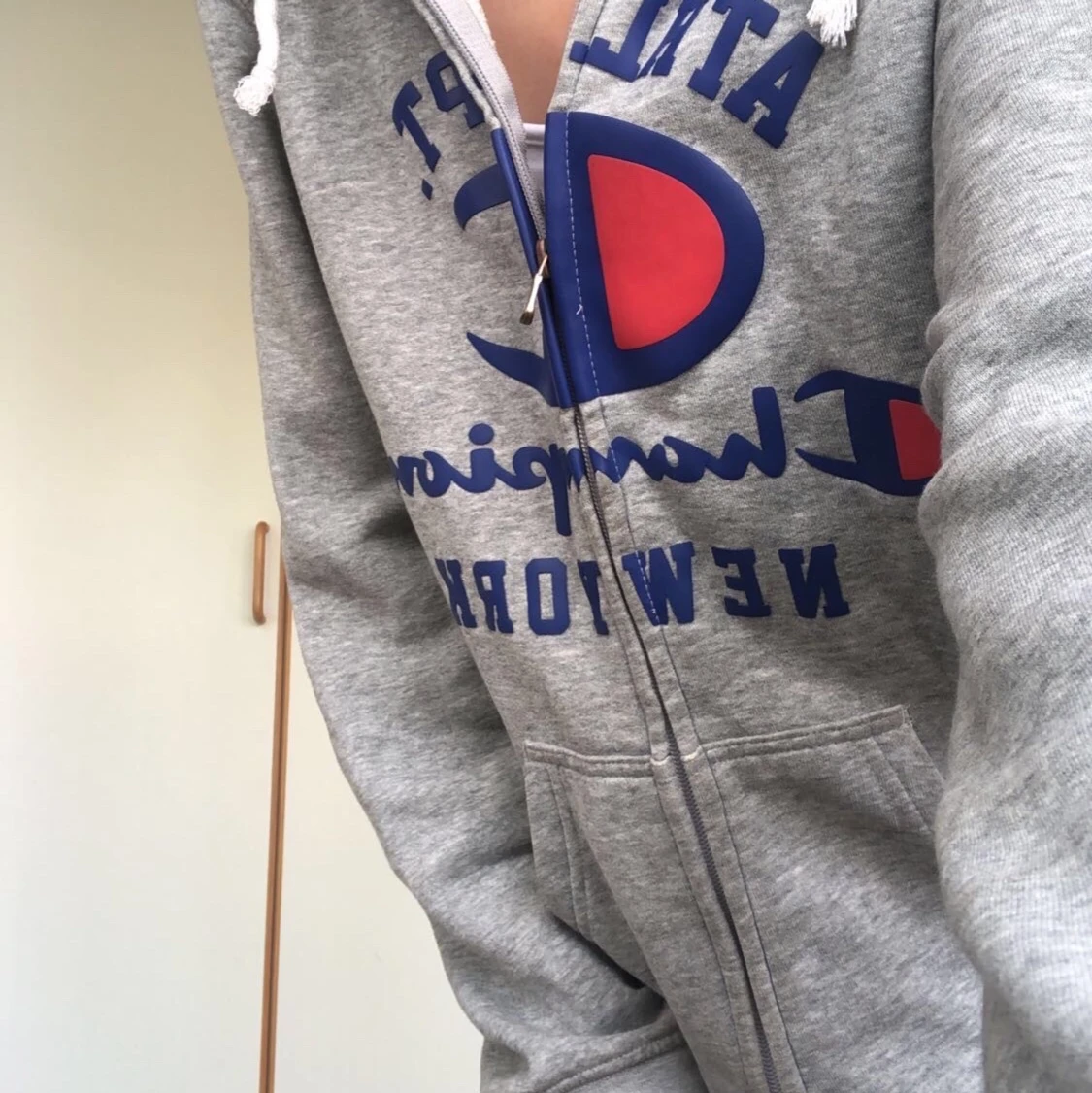 vintage champion zipup hoodie