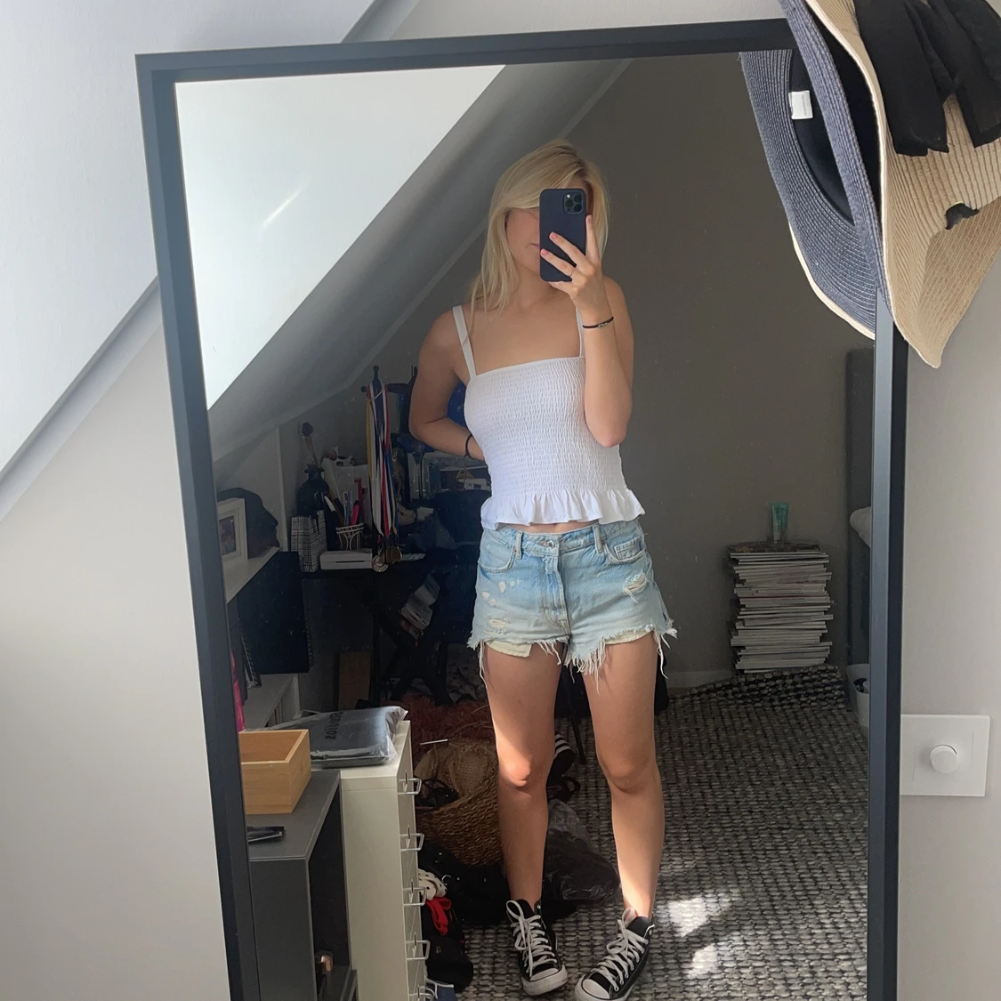 Ribbstickat linne - 90