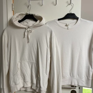 Vita tröjor - En vit hoodie och en vit sweatshirt. Båda från HM i storlek XS. Båda för 100kr eller en för 60kr. 