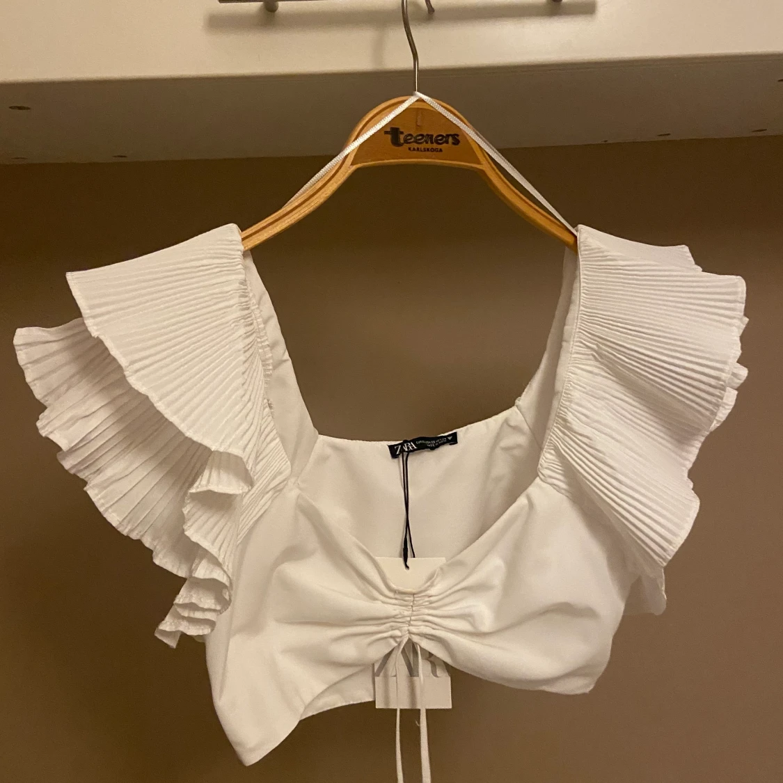 Oanvänd kort vit topp✨ - 90