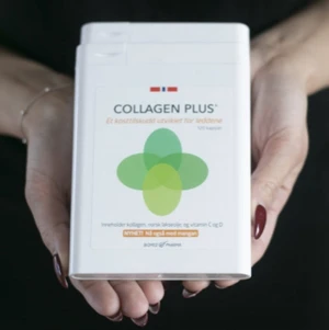 Collagen Plus Laxolja - storpack, 120st - Collagen Plus® innehåller kollagen typ l & ll,av högkvalitativ norsk virgin laxolja, mangan, samt C- & D-vitamin vilket bidrar till bla. normal kollagenbildning som har betydelse för broskets och benens normala funktion. D-vitamin bidrar till att behålla normal ben/muskelfunktion, även också till ett normalt upptag av kalcium & fosfor. Mangan bidrar till att bibehålla normal benstomme & till normal bildning av bindväv, samt skydda cellerna mot bla. oxidativ stress.          Ordinariepris, 649: