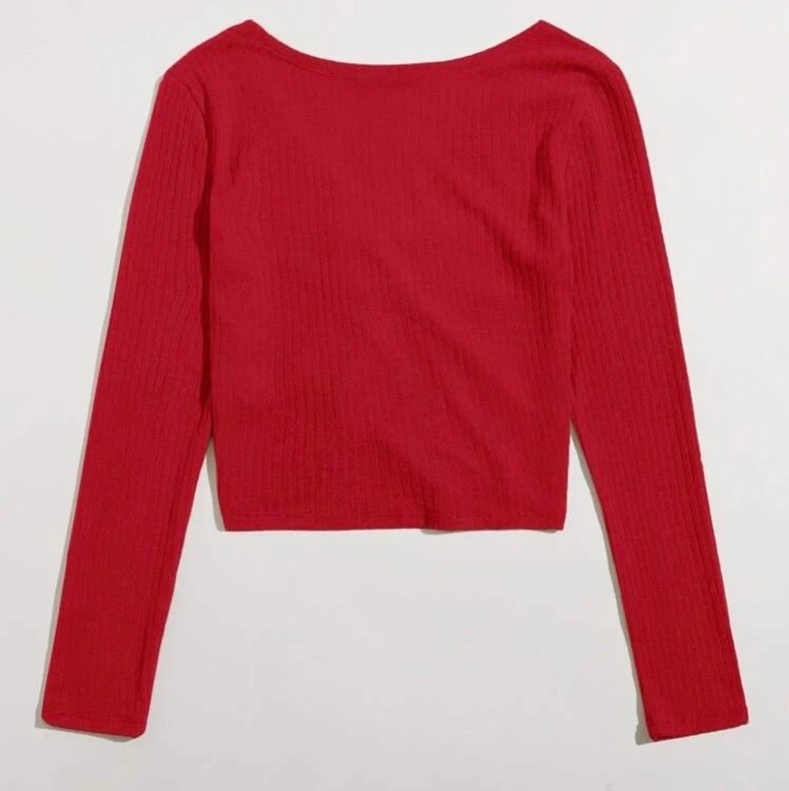 Röd knyt tröja - 90
