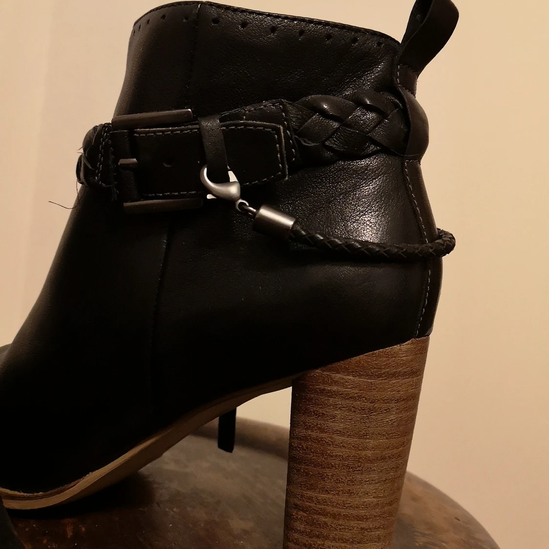 Skor, svart m. klack - 91