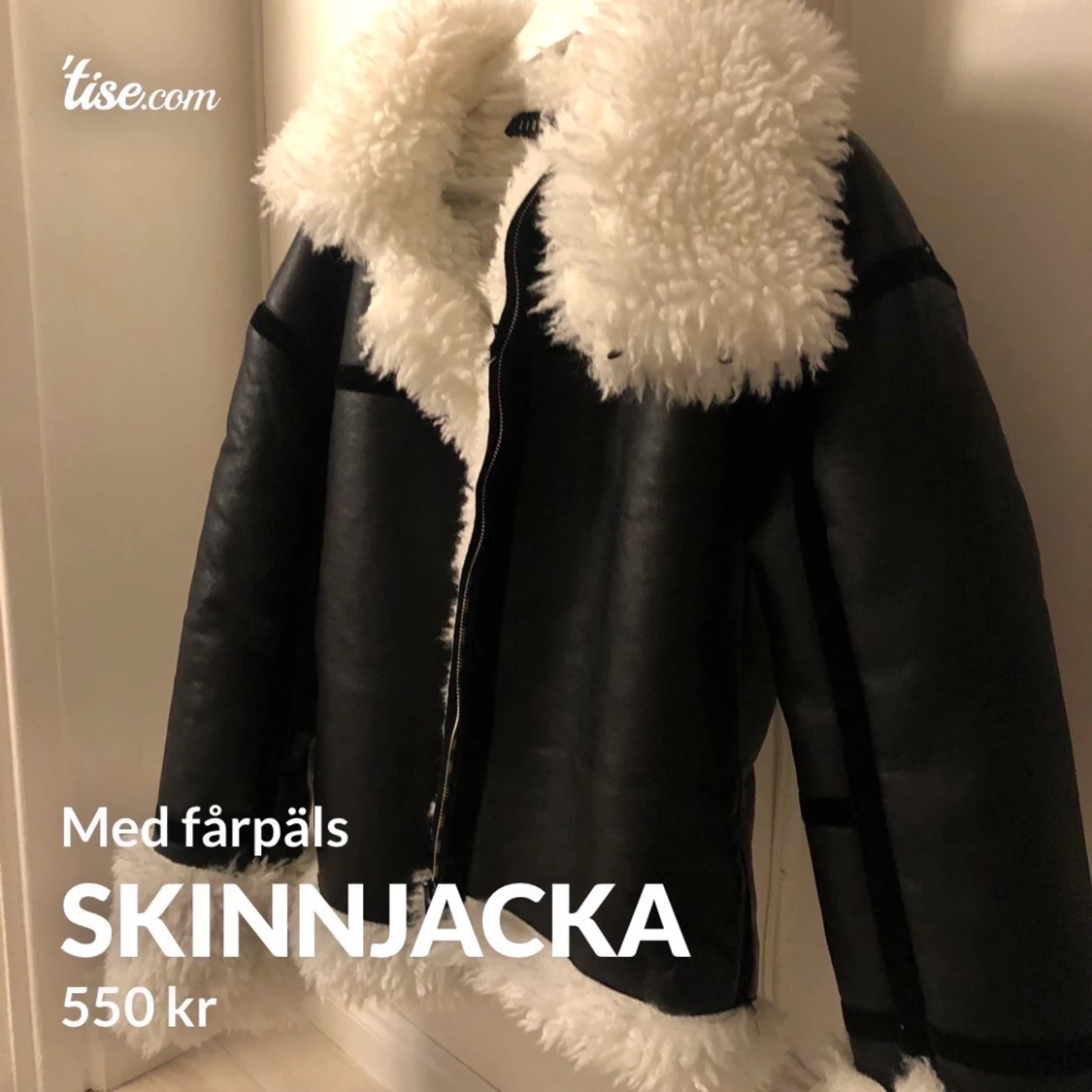 Jacka med fårpäls 