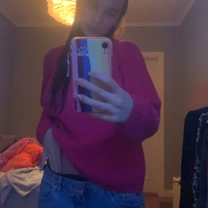 Rosa stickad tröja - Så fin rosa tröja från mango i storlek M, knappt använd och i nyskick😍 