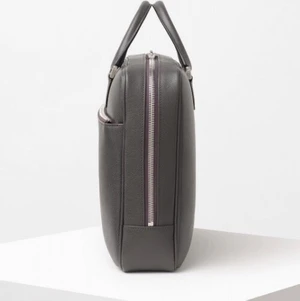Valextra ACCADEMIA CLASSIC BRIEFCASE - Exklusiv herr portfölj, Italienska Valextra.          Storlek 41 × 30 × 8 cm. Färg Smokey Gray.